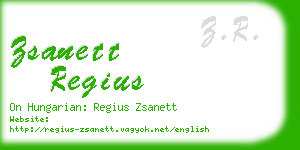 zsanett regius business card